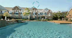 Desktop Screenshot of brittmoreapts.com